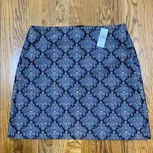 NWT LOFT Jacquard Skirt Size 8